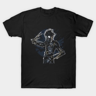 Gas Mask Scissorhands T-Shirt